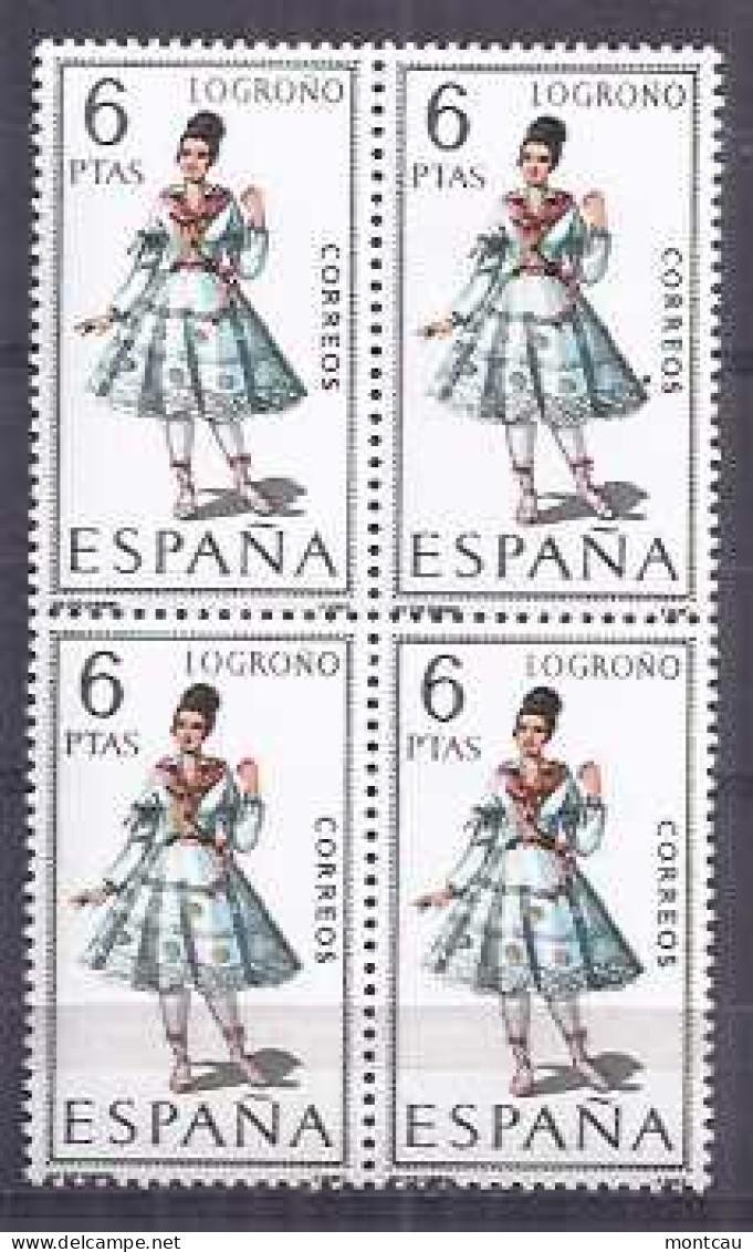 Spain 1969 Traje Logroño Ed 1902 (**) Bloque - Unused Stamps