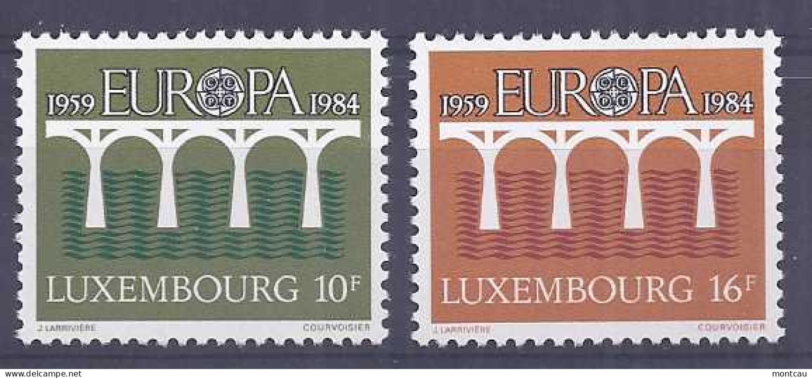 Europa 1984. Luxembourg Mi 1098-99 Sc 708-09 Yv 1048-49 (**) - 1984