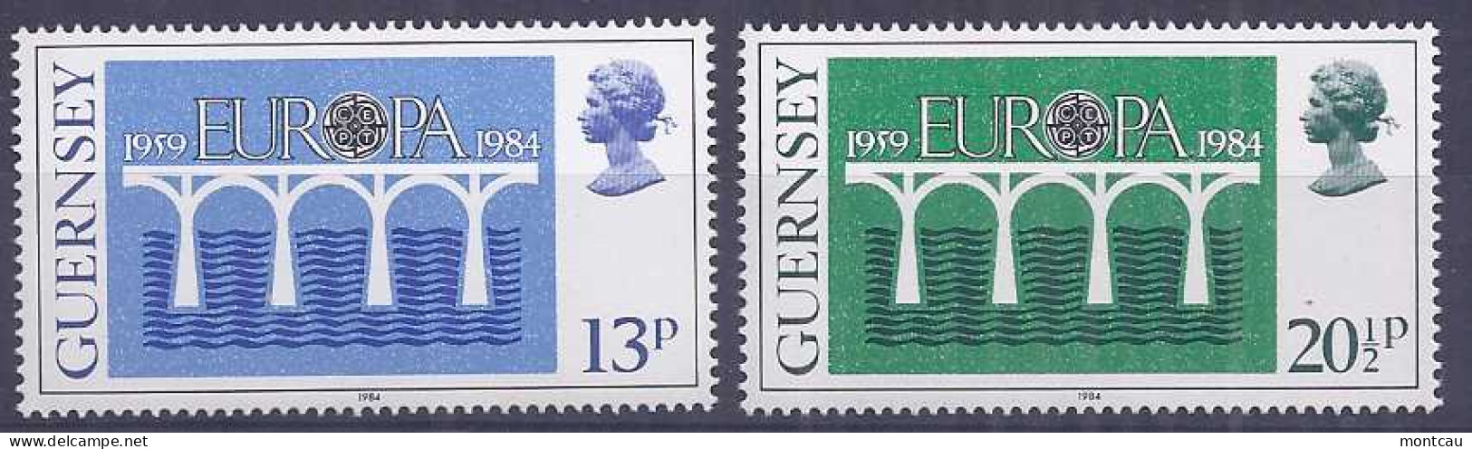 Europa 1984. Guernsey Mi 286-87  Sc 281-82 Yv 296-87  (**) - 1984