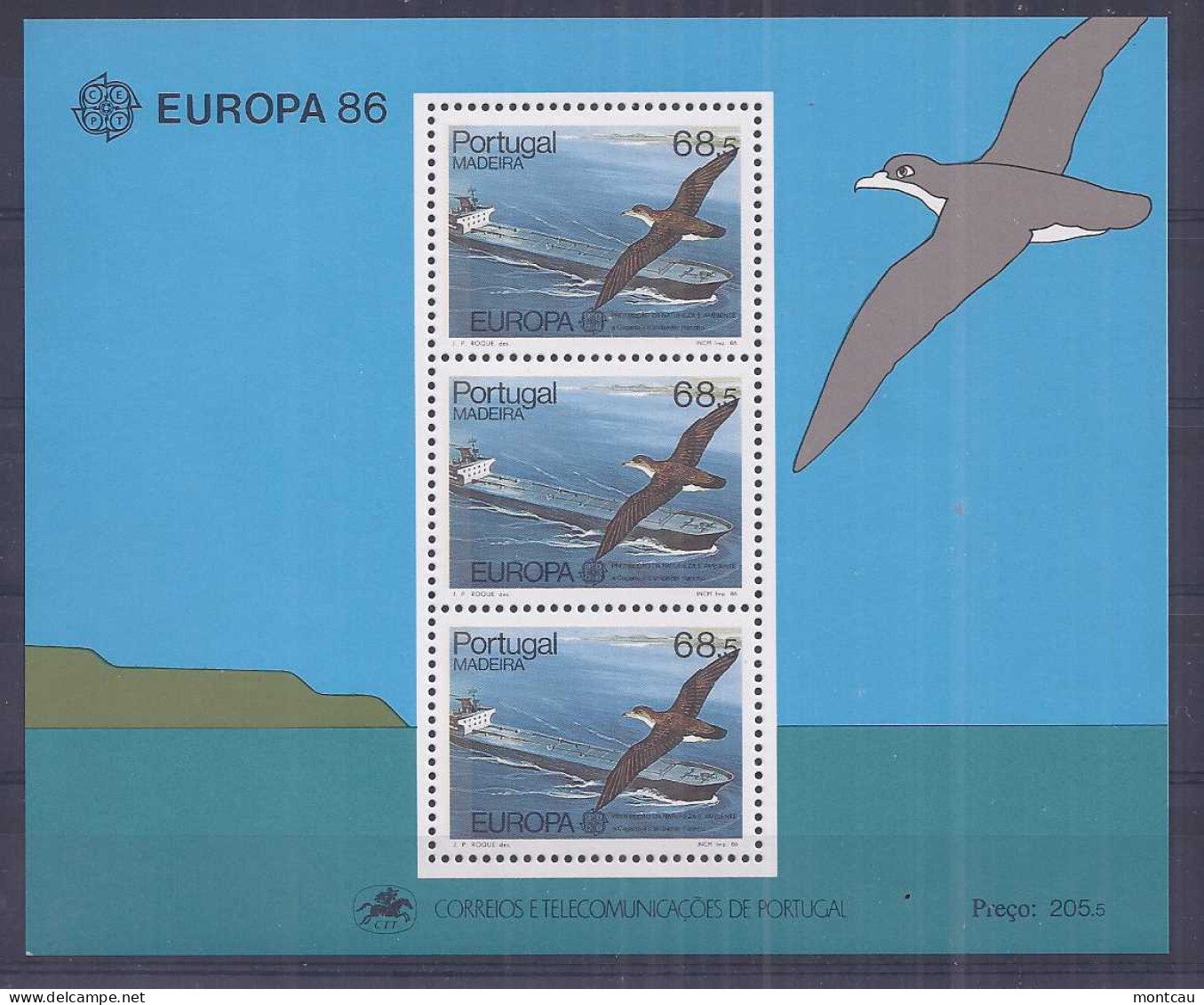 Europa 1986 - Madeira Mi Bl 7 (**) - 1986