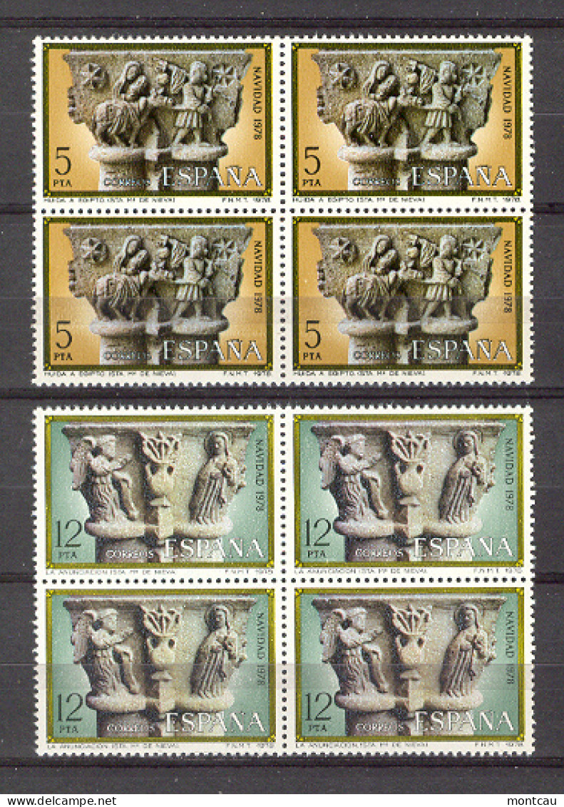 Spain 1978. Navidad Ed 2491-92 Bl (**) - Nuevos