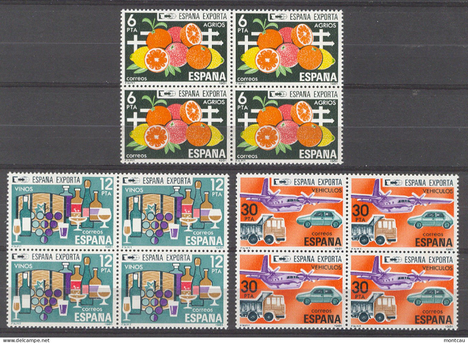 Spain. 1981 - Exportaciones Ed 2626-28 Bl (**) - Unused Stamps
