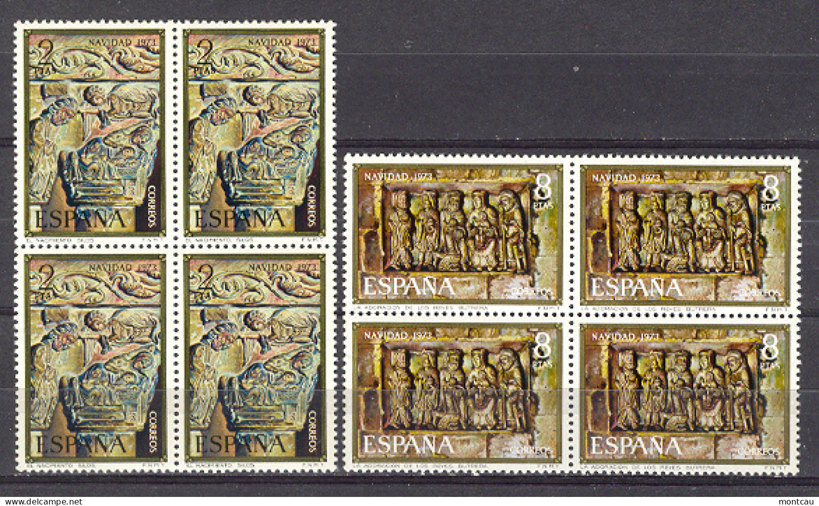 Spain 1973 - Navidad Ed 2162-63 Bloque - Nuevos