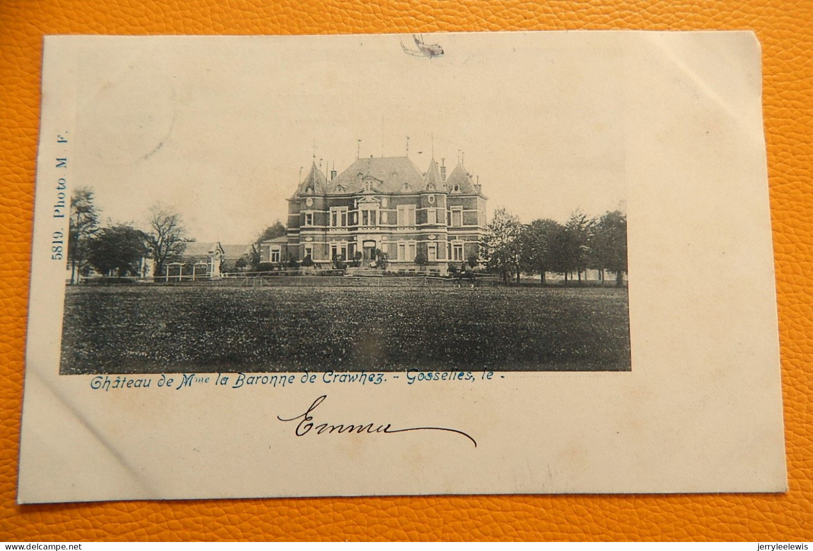 GOSSELIES     -  Château De Me La Baronne De Crawhez     -  1903 - Charleroi