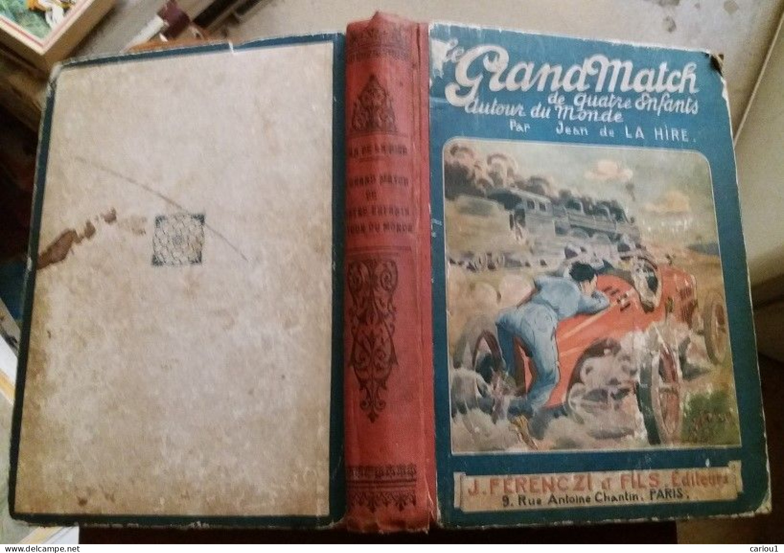 C1  SCOUT Jean De LA HIRE Grand Match Quatre Enfants Autour Monde RELIURE 1927 COMPLET - Pfadfinder-Bewegung