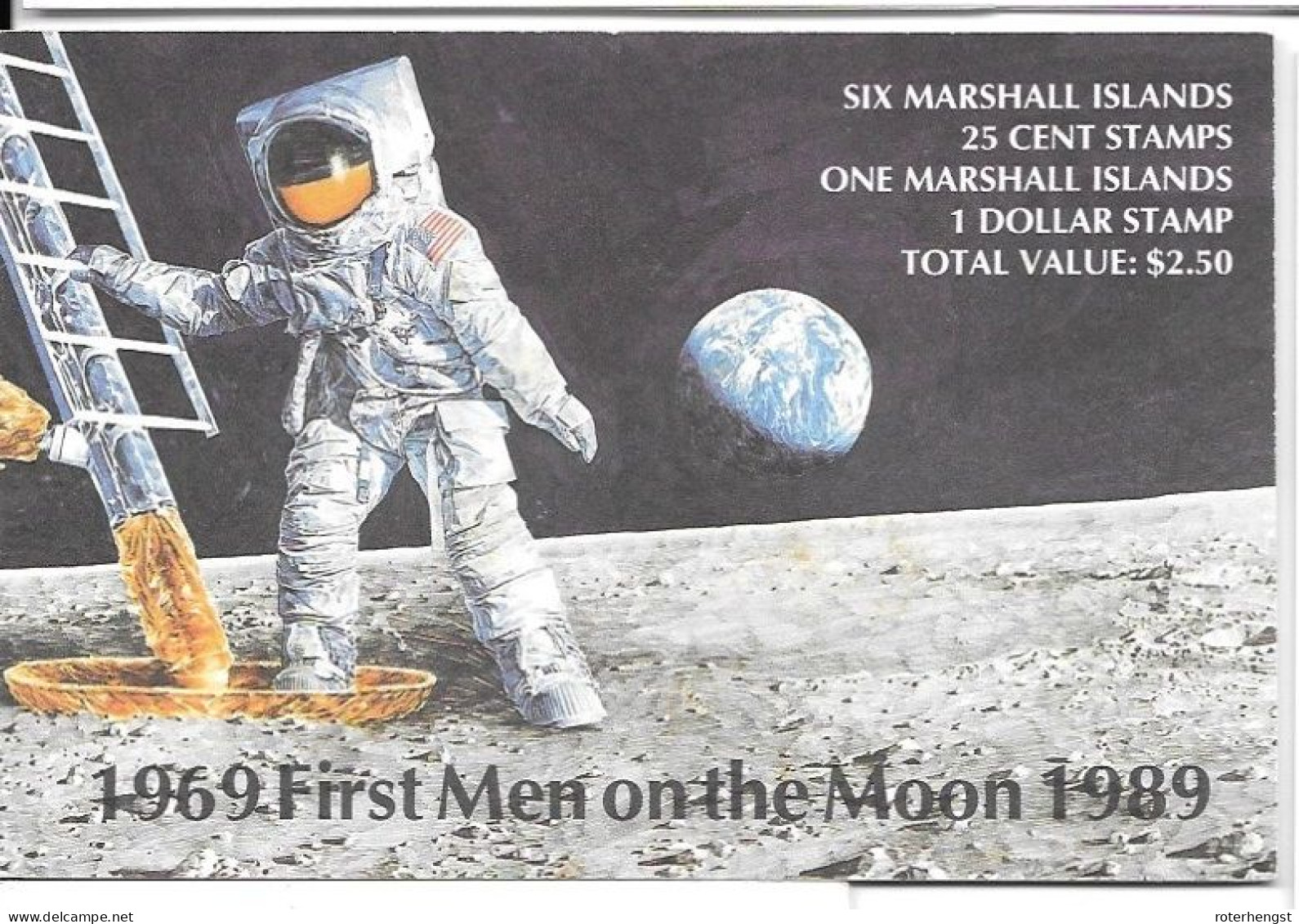 Marshall Islands Booklet Mnh ** 1989 17 Euros Space Moon Astronaut - Marshalleilanden