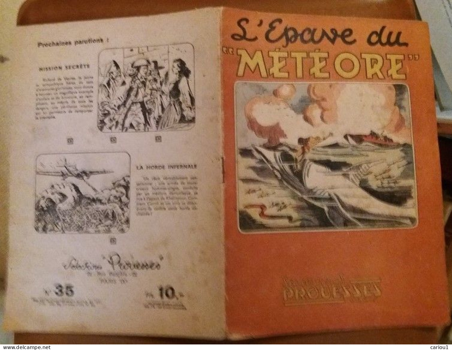 C1 SELECTIONS PROUESSES # 35 1946 L Epave Du Meteore REMY BOURLES  PORT INCLUS France - Editions Originales (langue Française)