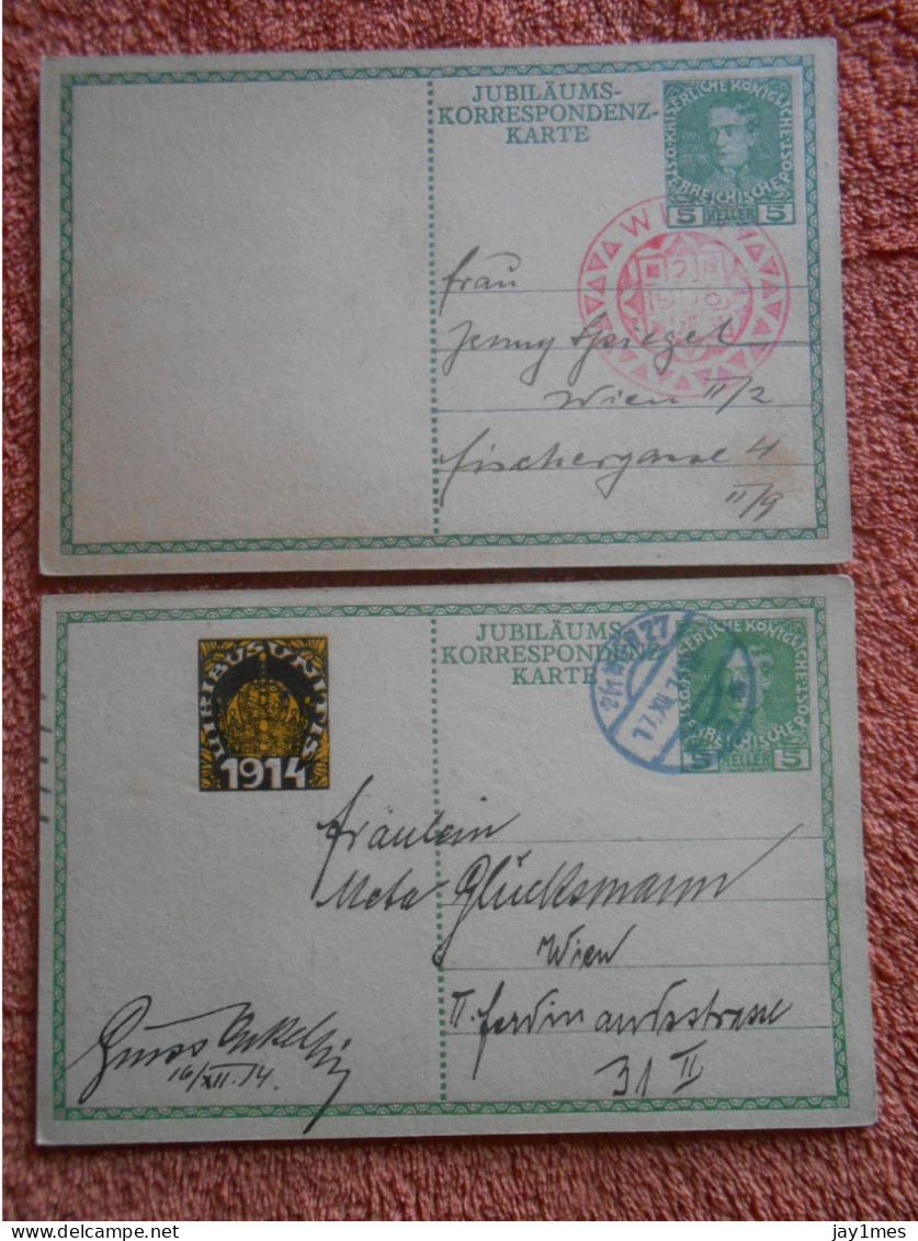 Österreich 2 Postkarte - Briefe U. Dokumente