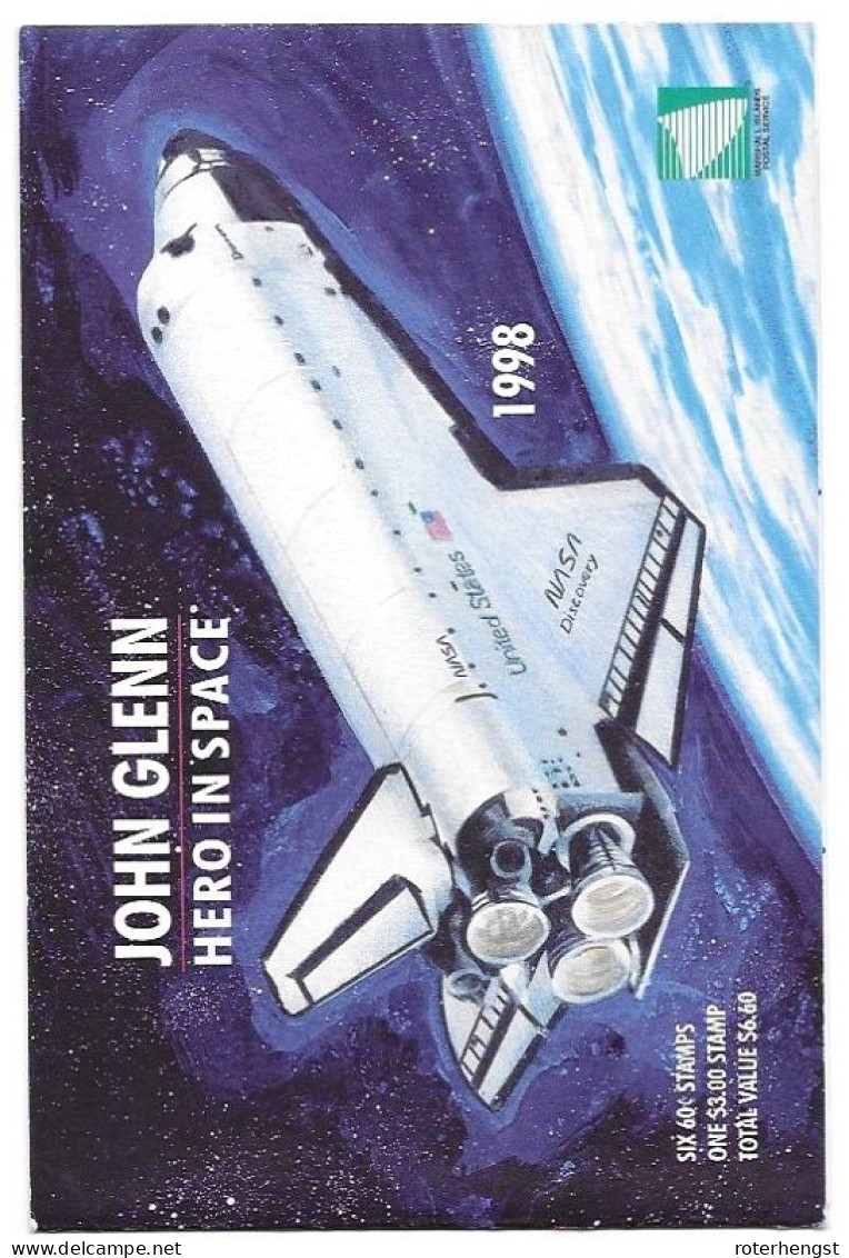 Marshall Islands Booklet Mnh ** 1998 14 Euros Space Glenn Astronaut - Islas Marshall