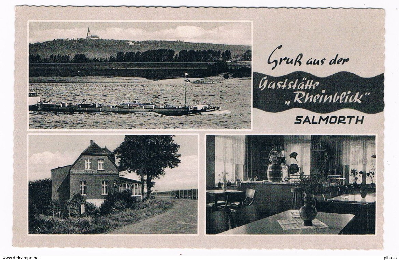 D-17196  SALMORTH : Gruss Aus Der Gaststätte Rheinblick - Kleve