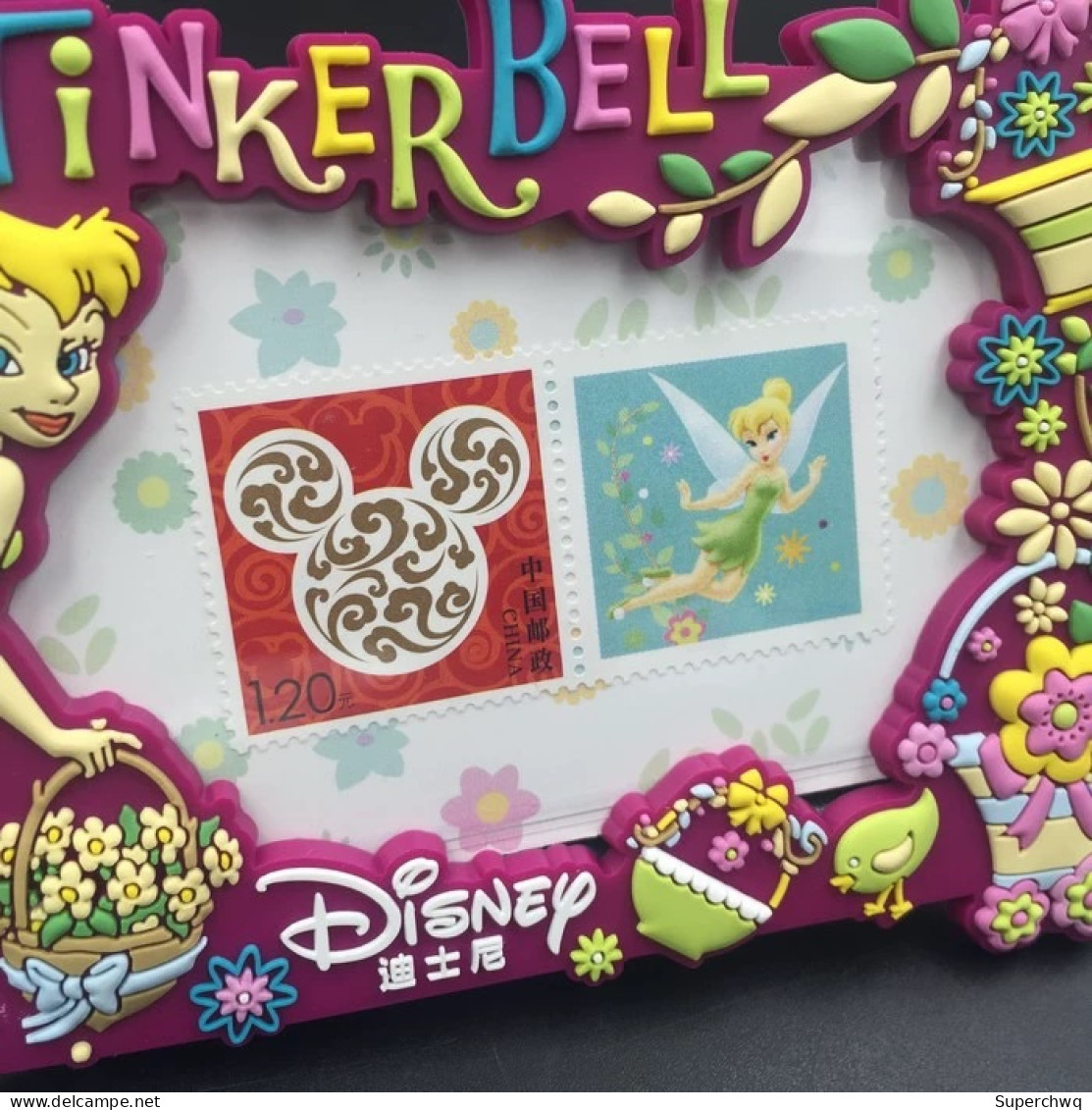 China Disney Wonderful Fairy Photo Frame, Containing A Stamp - Nuevos