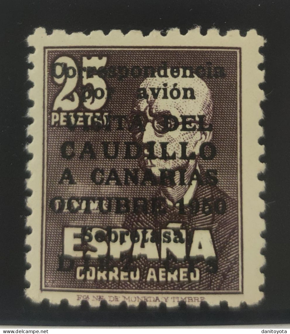 ESPAÑA. EDIFIL 1090 ** VISITA DEL CAUDILLOM A CANRIAS. VALOR DE CATÁLOGO 600 € - Unused Stamps