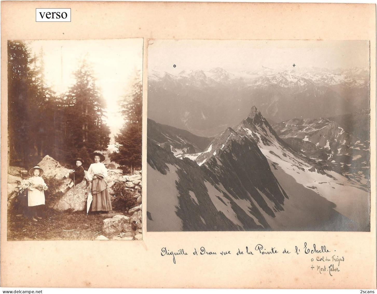 73 - MODANE - Photographie Ancienne 11,6 X 16,6 Cm Sur Carton 17,4 X 22,9 Cm - "VALLON DE FONTAGNEUX" - (1911) - Photo - Modane