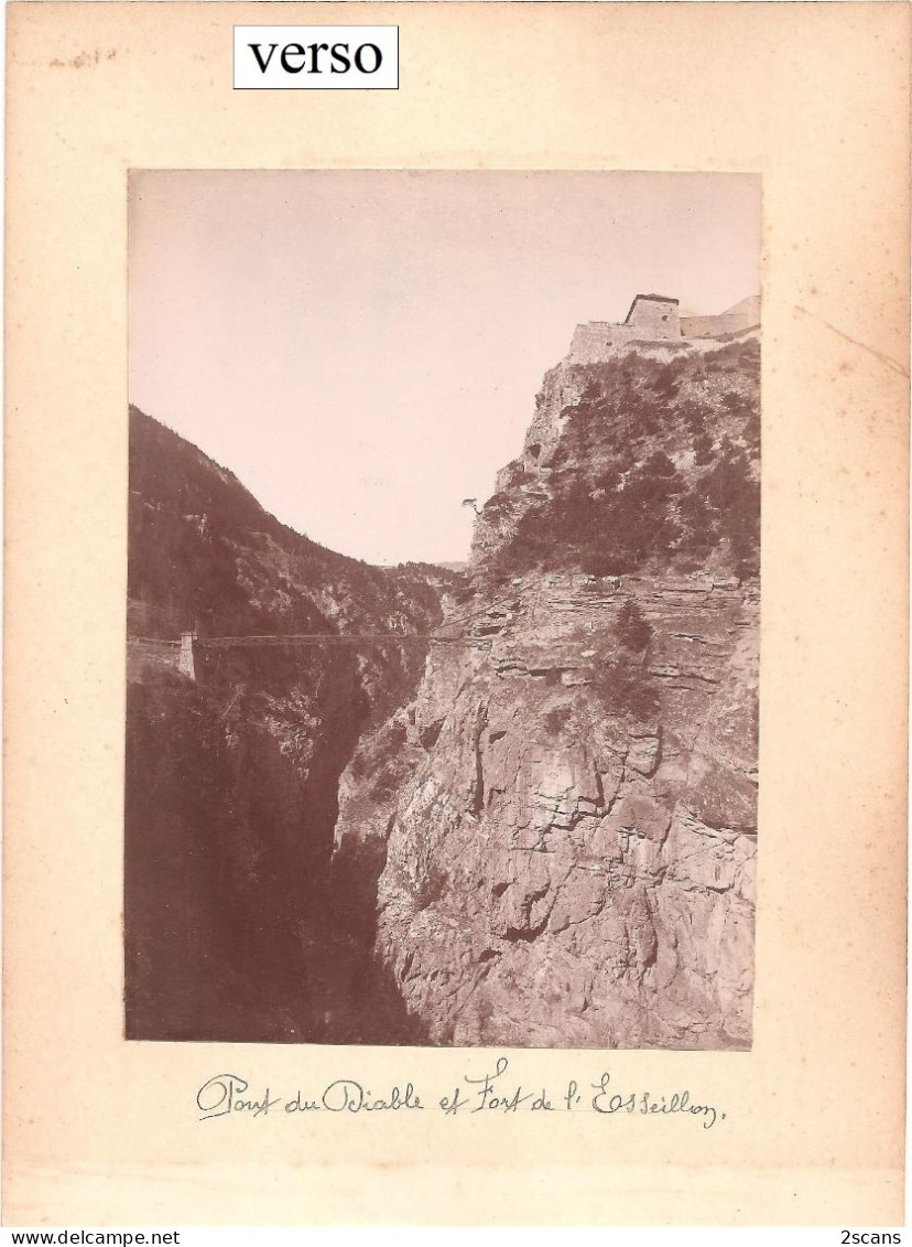 Dépt 73 - MODANE - Photographie Ancienne 11,8 X 16,9 Cm Sur Carton 17,5 X 23,6 Cm - ROUTE DU CHARMAIX - (1911) - Photo - Modane