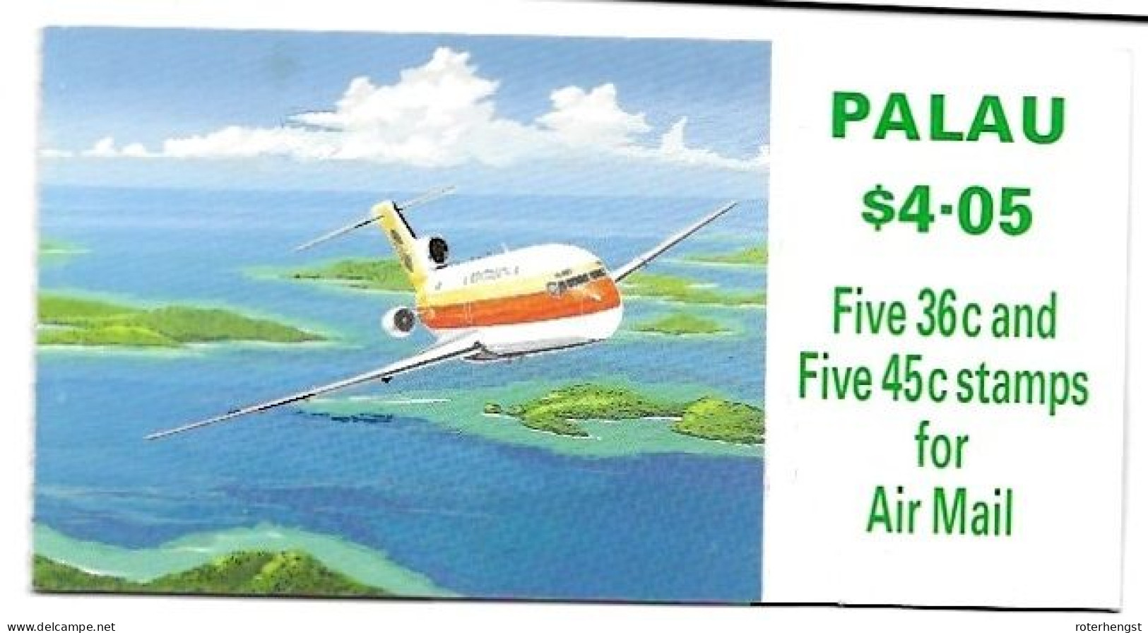 Palau Plane Booklet Mnh ** 1989 - Palau