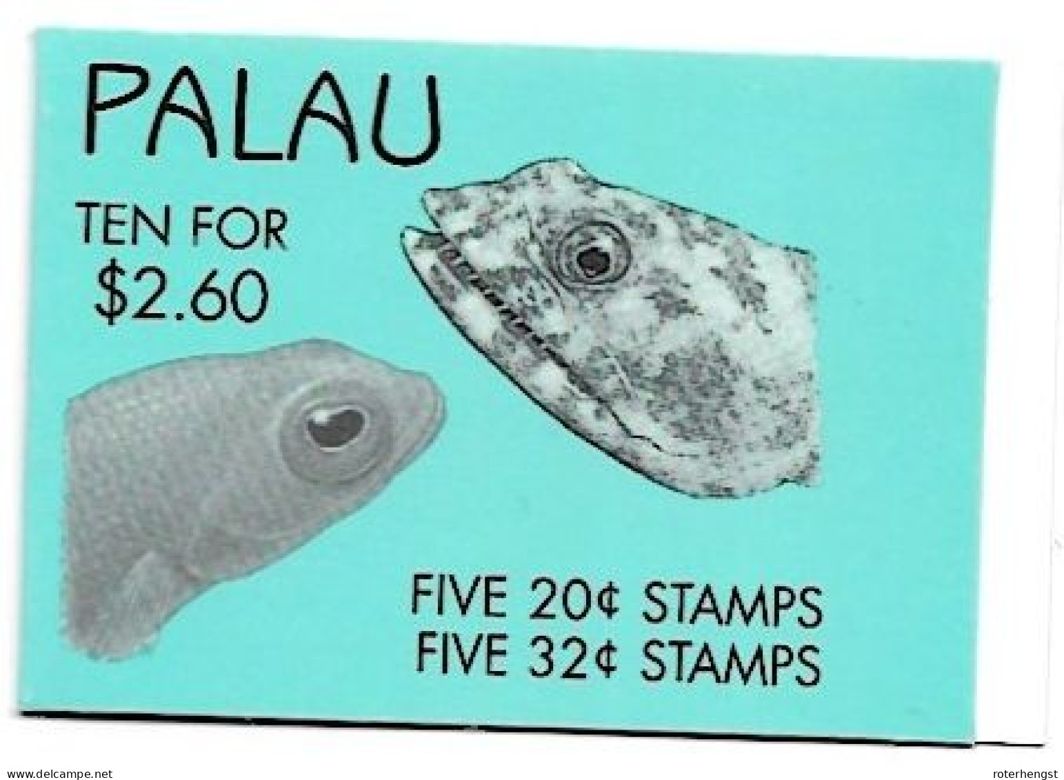 Palau Fish Booklet With Pairs  Mnh ** 1995 11 Euros - Palau