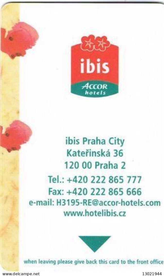 REPUBBLICA CECA  KEY HOTEL  Ibis Praga City - Hotelsleutels (kaarten)