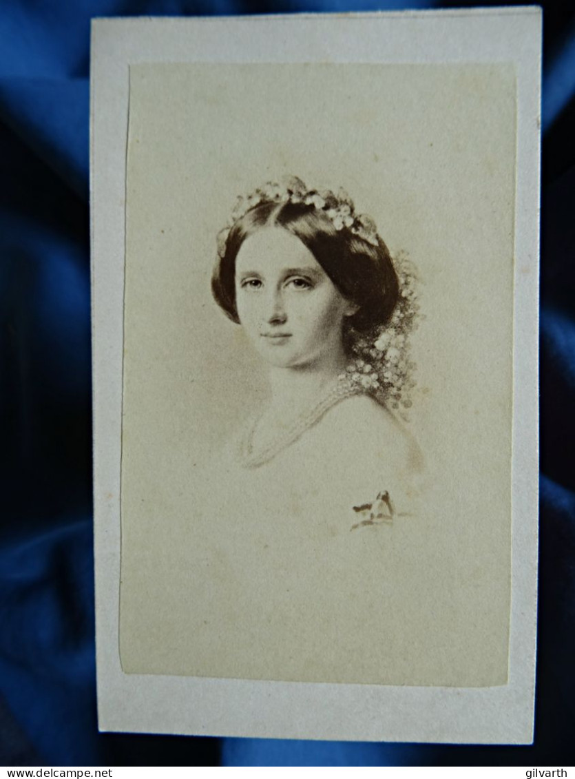 Photo Cdv Anonyme Vers 1860 - Victoria Du Royaume Uni  L437 - Alte (vor 1900)