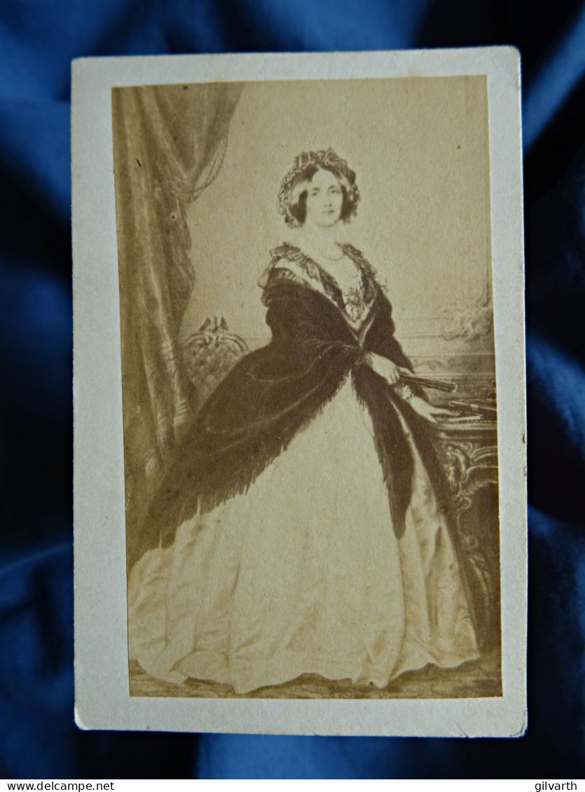 Photo Cdv Anonyme - Augusta De Saxe-Weimar-Eisenach Circa 1860-65 L437 - Antiche (ante 1900)