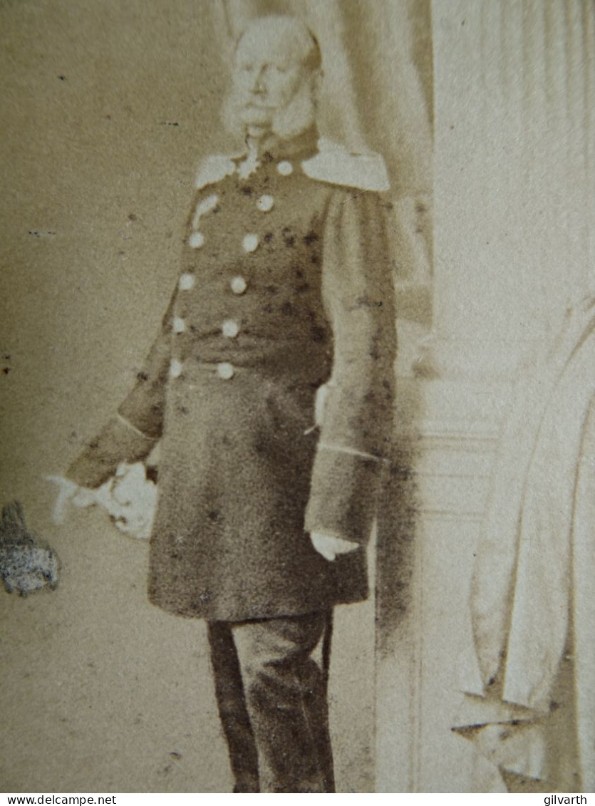 Photo Cdv Anonyme - Wilhelm Ie Von Preussen, Empereur Guillaume Ier Circa 1865 L437 - Old (before 1900)