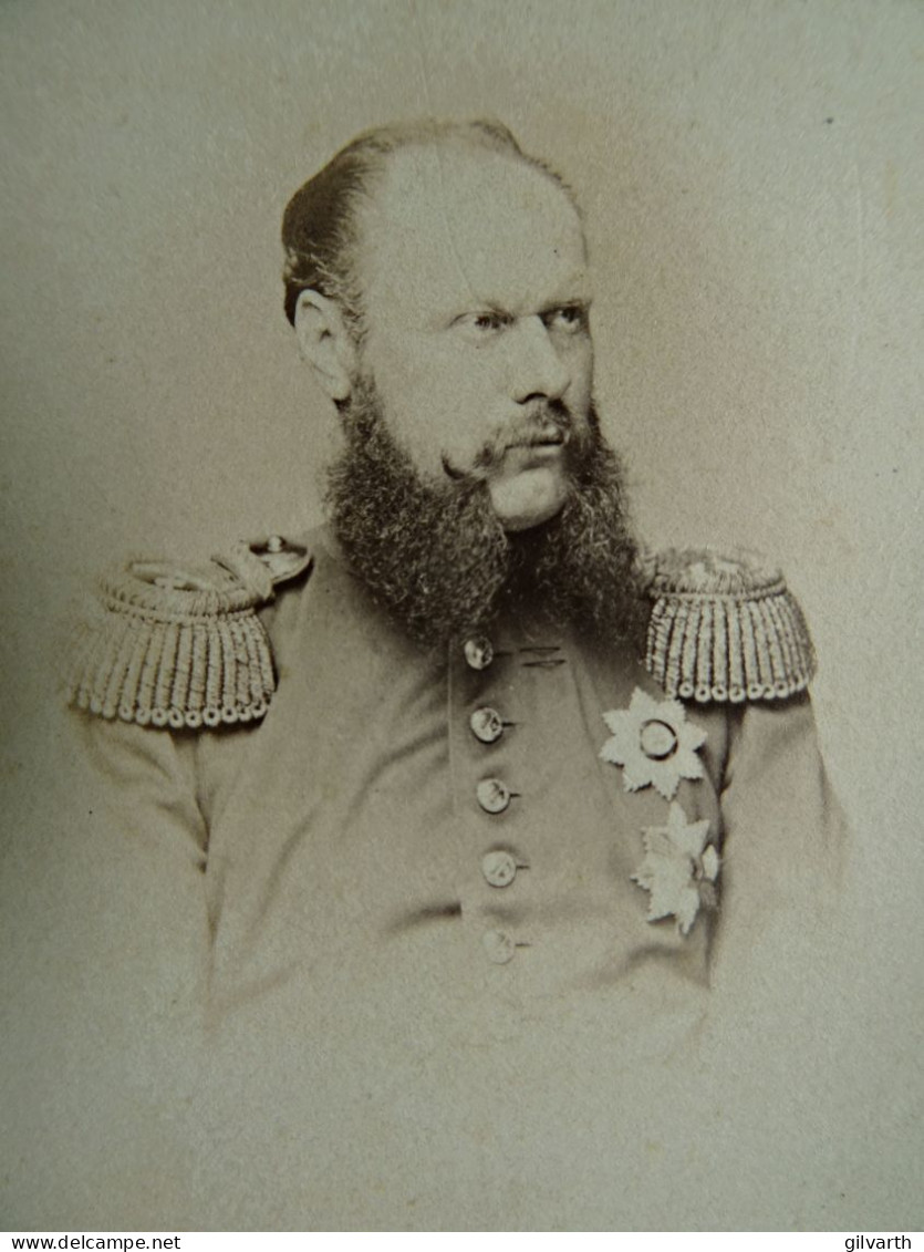 Photo Cdv F. Brandseph, Stuttgart - Roi Charles Ier De Wurtemberg Circa 1865 L437 - Oud (voor 1900)