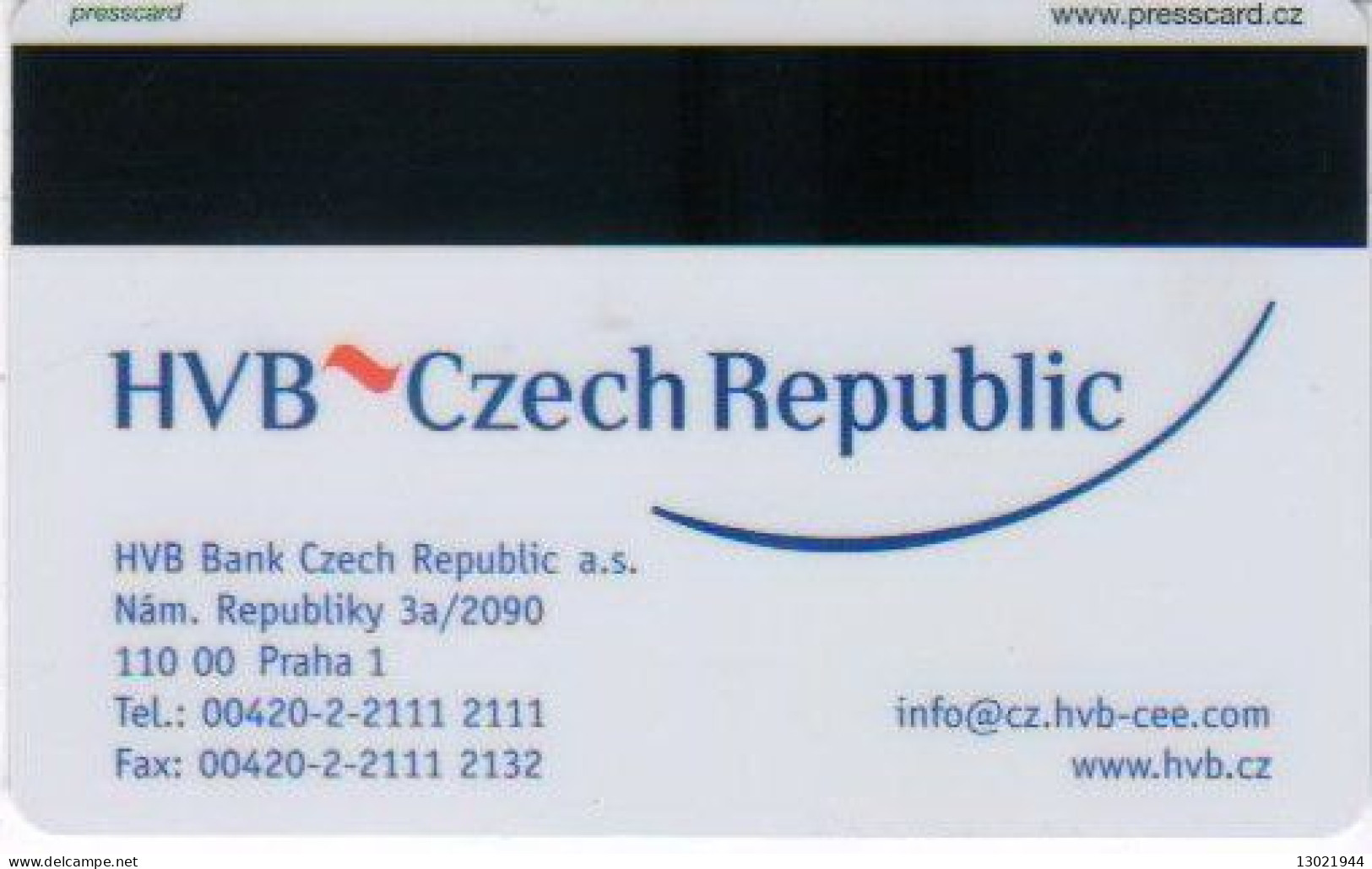 REPUBBLICA CECA  KEY HOTEL Hotel Palace Praha ***** - Hotel Keycards