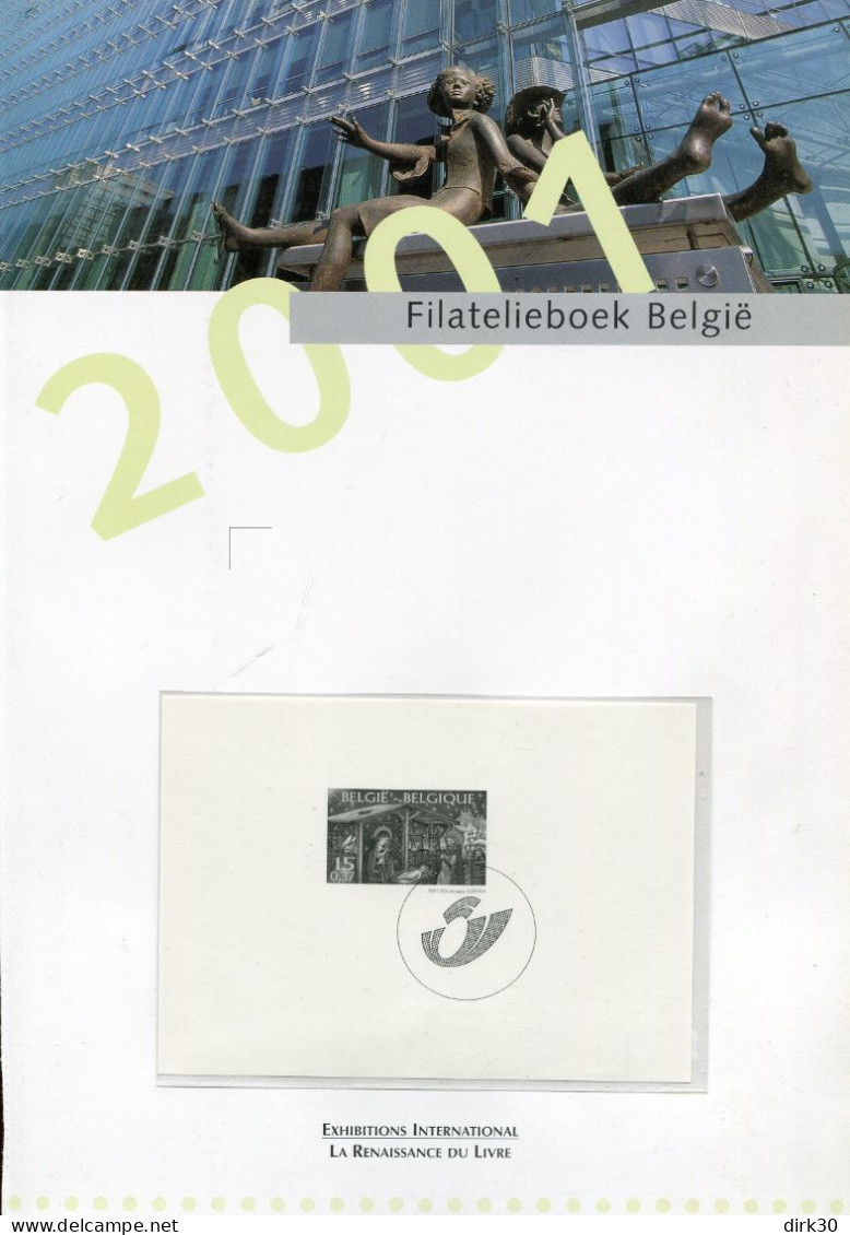 Belgie 2001 Zwartwit Velletje Uit Jaarboek GCB5 Nr 3044 - B&W Sheetlets, Courtesu Of The Post  [ZN & GC]