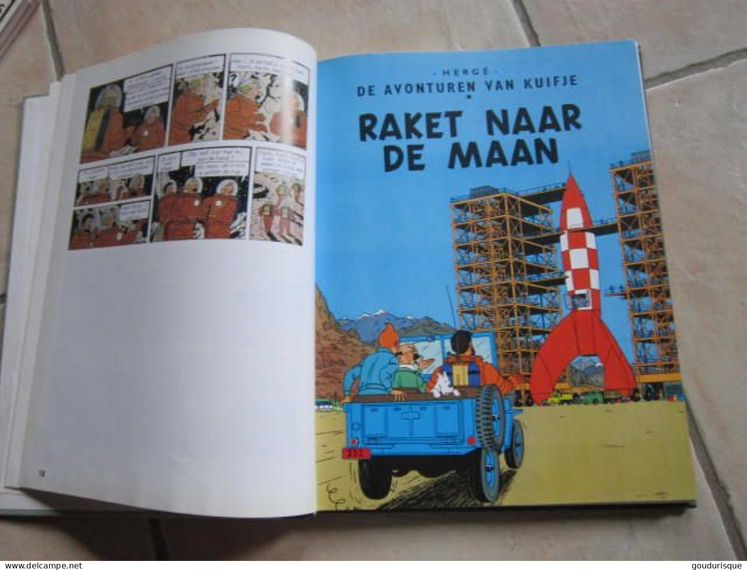 TINTIN KUIFJE COLLECTIE RAKET NAAR DE MAAN / MANNEN OP DE MAAN / DE TRIOMF VAN DE APOLLO XII - Tintin