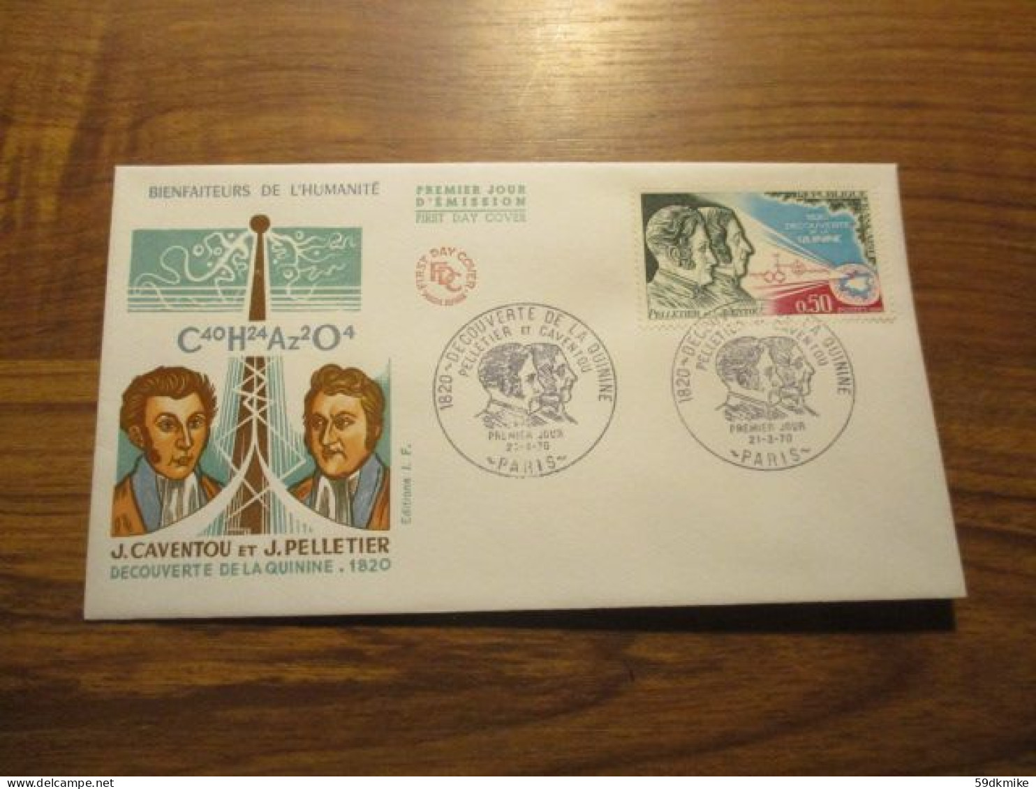 FDC - 1er Jour - France - 1970 - Découverte De La Quinine - 1970-1979