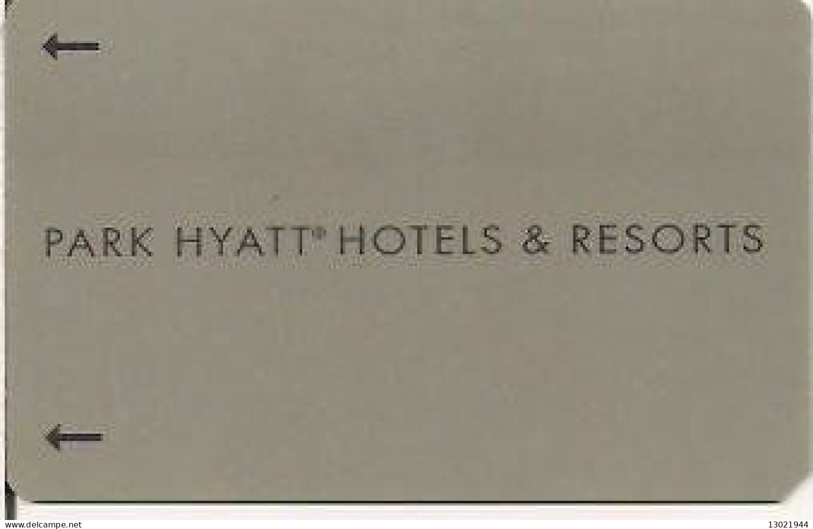 STATI UNITI  KEY HOTEL  Park Hyatt Hotels & Resorts - Cartas De Hotels