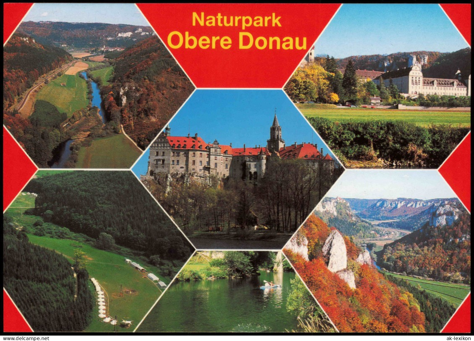 Ansichtskarte  Naturpark Obere Donau (Mehrbild-AK) 1998 - Zonder Classificatie