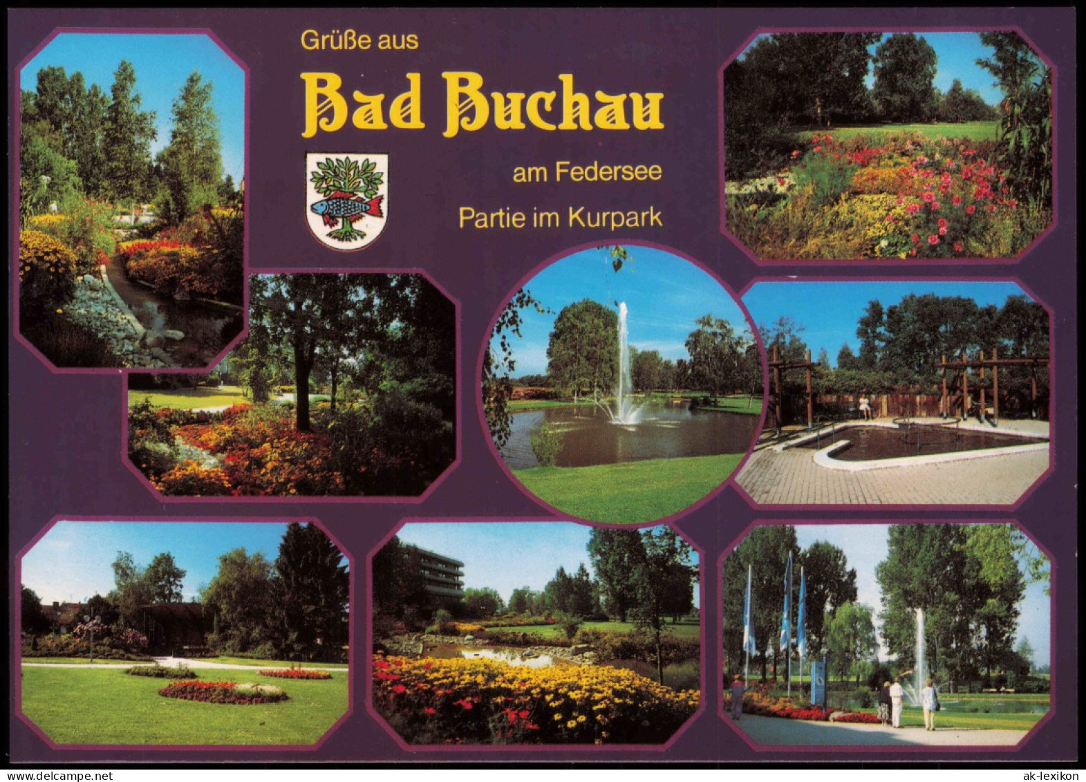 Ansichtskarte Bad Buchau Mehrbildkarte Mit Kurpark Ansichten 1993 - Bad Buchau