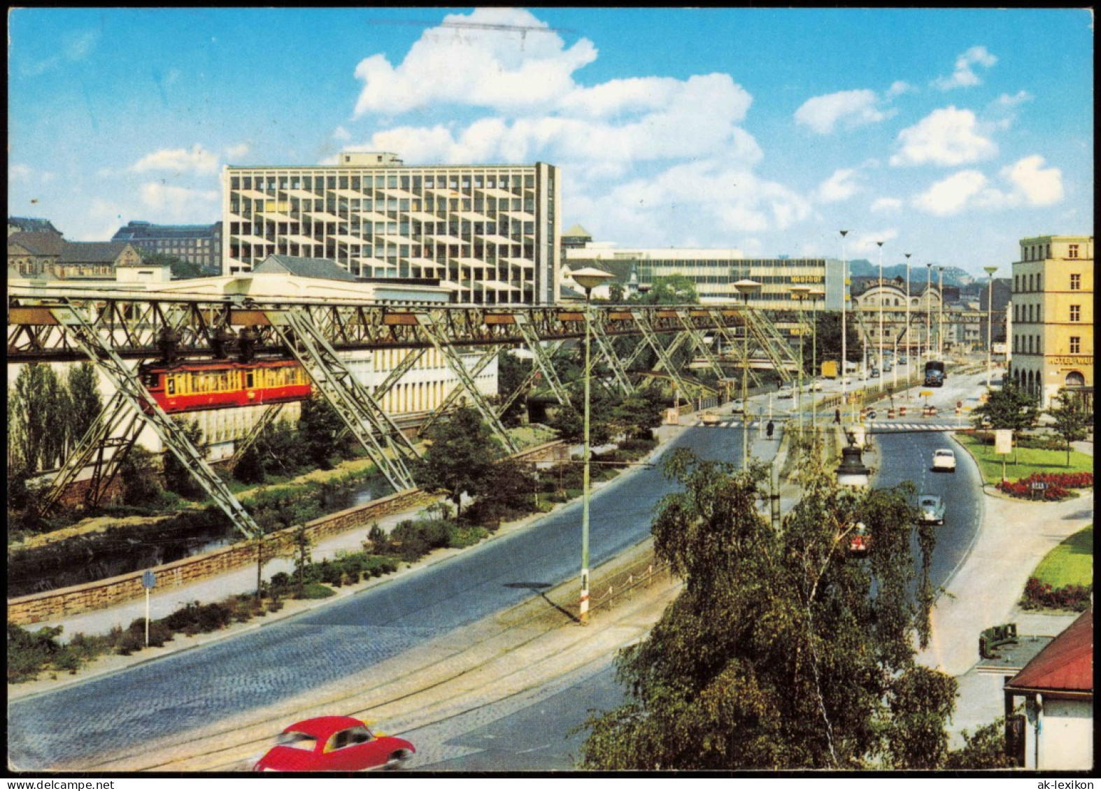 Ansichtskarte Wuppertal Schwebebahn In Der Friedrich-Engels-Allee 1973 - Wuppertal