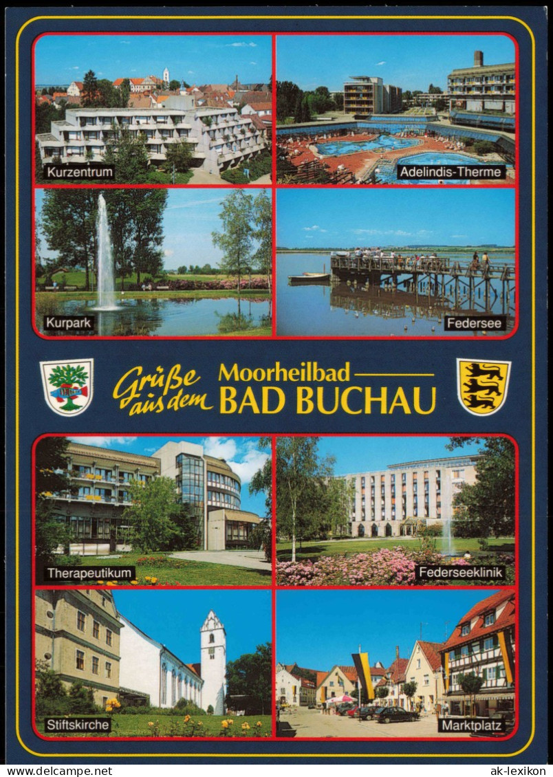 Bad Buchau Mehrbild-AK Mit Kurzentrum Kurpark Stiftskirche Federsee Uvm. 1999 - Bad Buchau