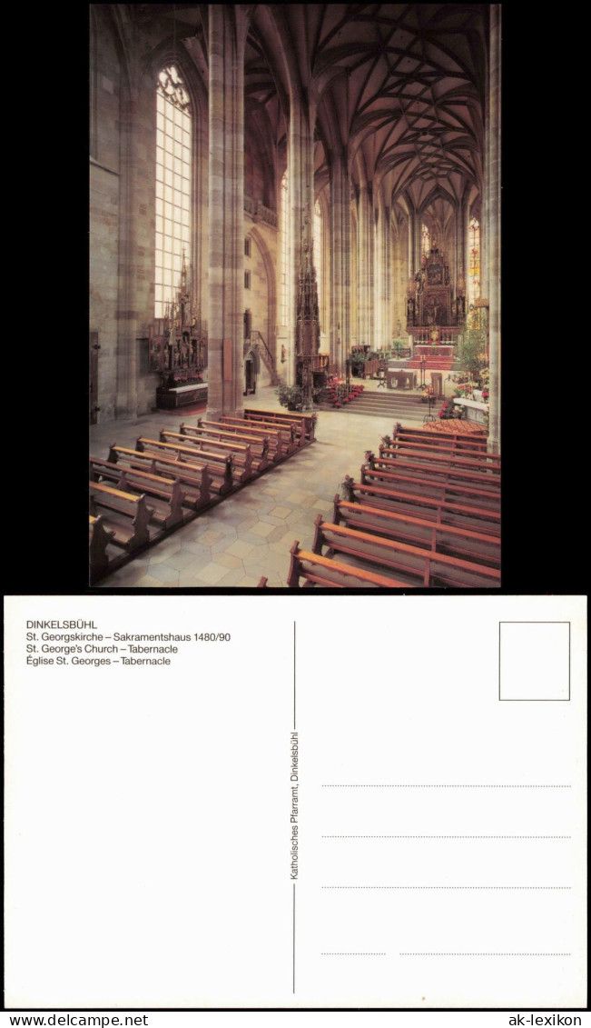 Ansichtskarte Dinkelsbühl St. Georgskirche Sakramentshaus 1980 - Dinkelsbühl