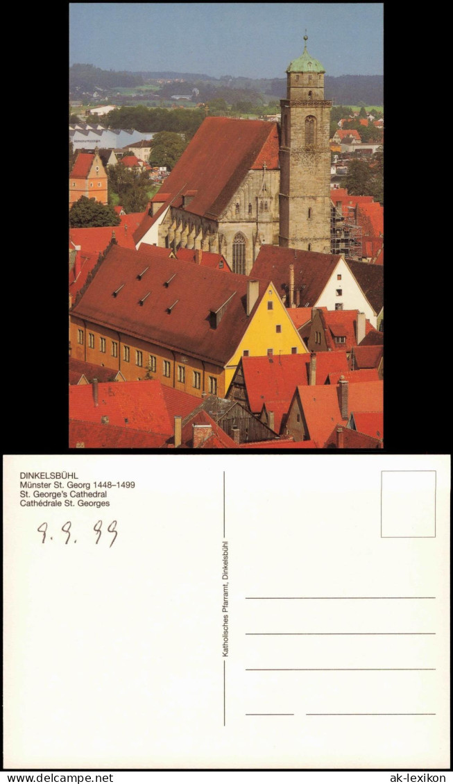 Ansichtskarte Dinkelsbühl Münster St. Georg St. George's Cathedral 1999 - Dinkelsbuehl