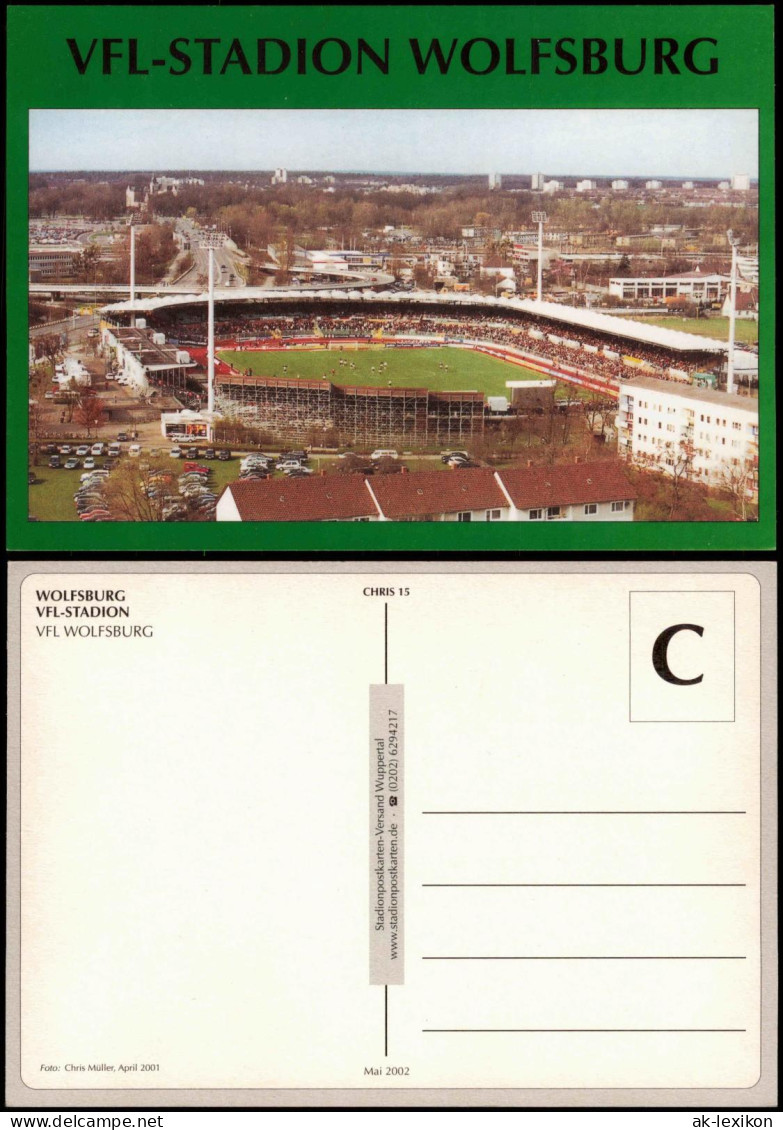 Ansichtskarte Wolfsburg VFL-STADION WOLFSBURG Football Stadium 2001/2002 - Wolfsburg