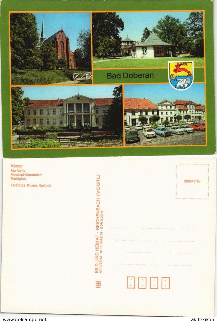 Bad Doberan Münster, Am Kamp, Moorbad-Sanatorium,  Trabant Und Wartburg's 1986 - Bad Doberan