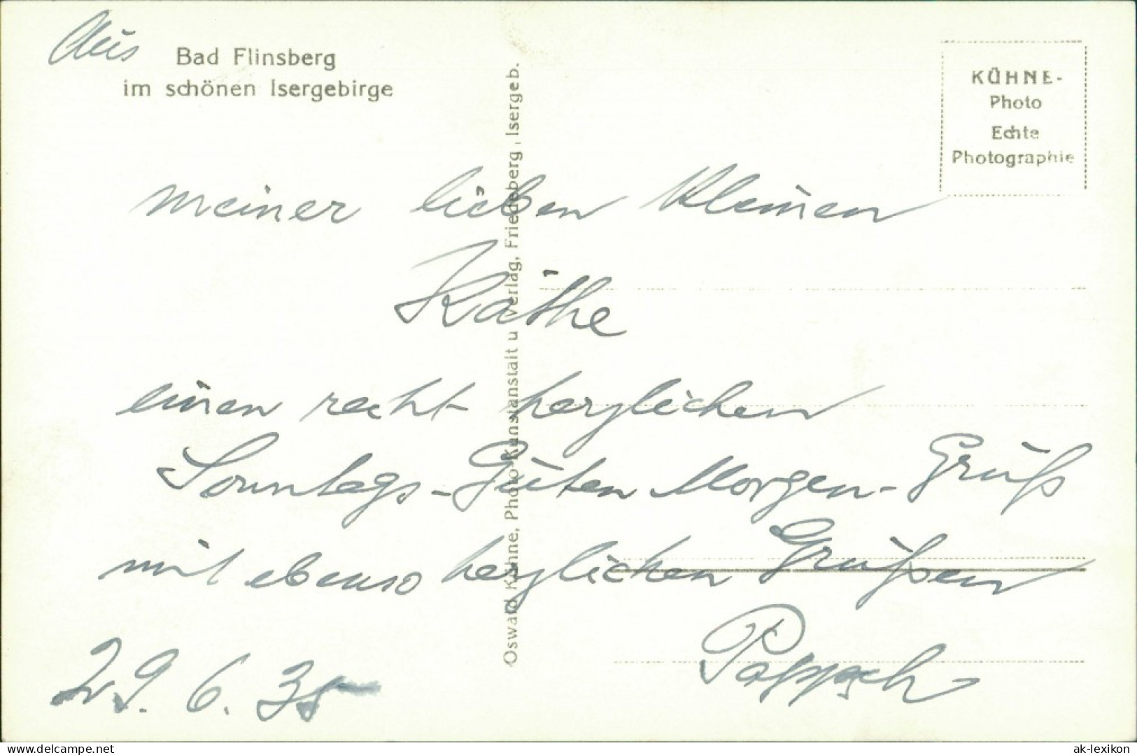 Postcard Bad Flinsberg Świeradów-Zdrój Stadt Und Kurhaus 1930 - Schlesien