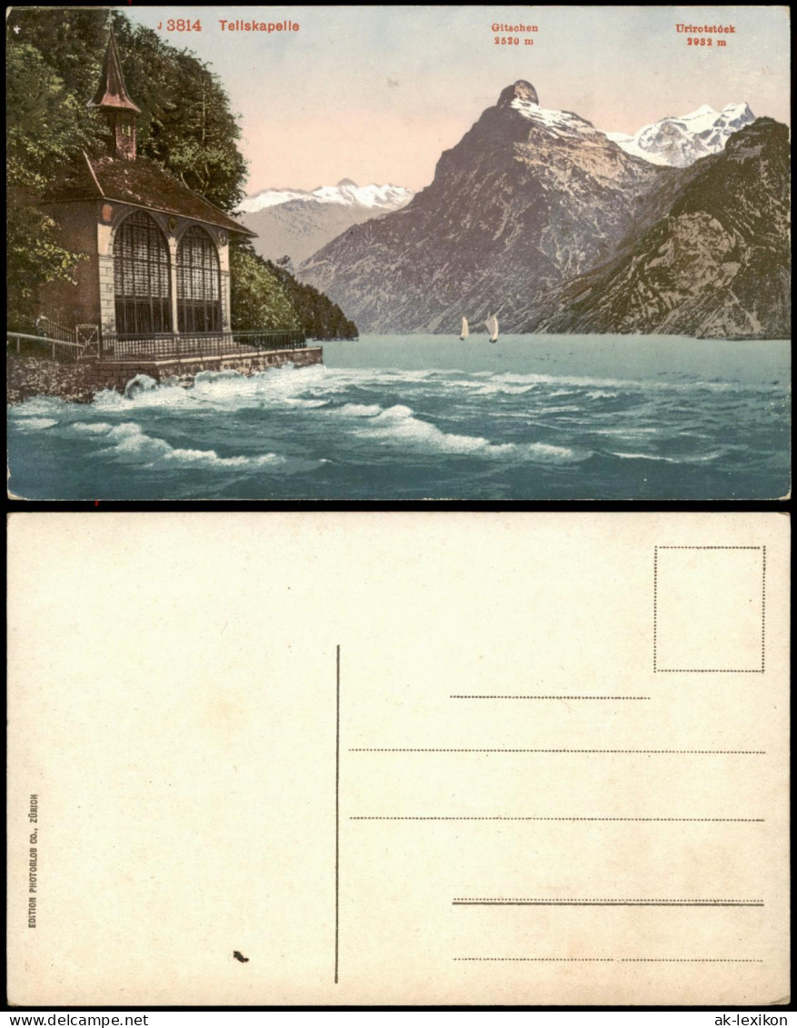 Ansichtskarte Sisikon Tellskapelle Vierwaldstätter See 1908 - Sonstige & Ohne Zuordnung