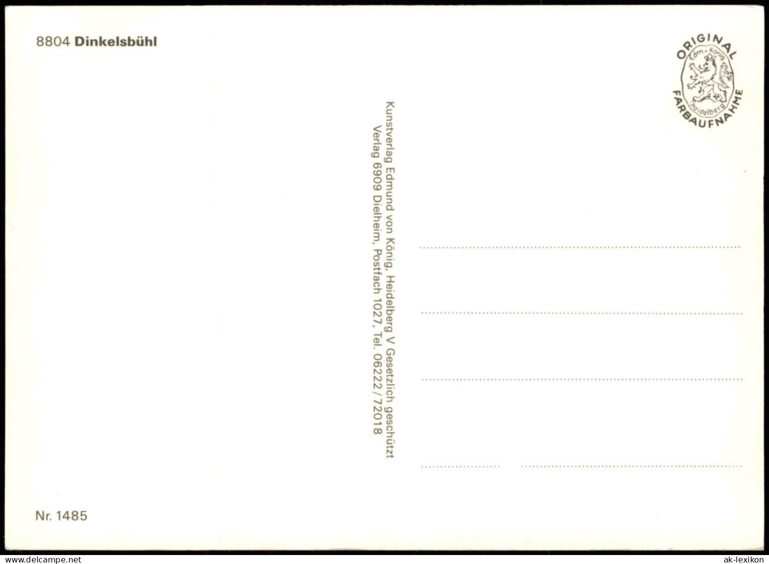 Dinkelsbühl Mehrbildkarte Mit Ortsansichten, Chronik-Karte 1980 - Dinkelsbühl