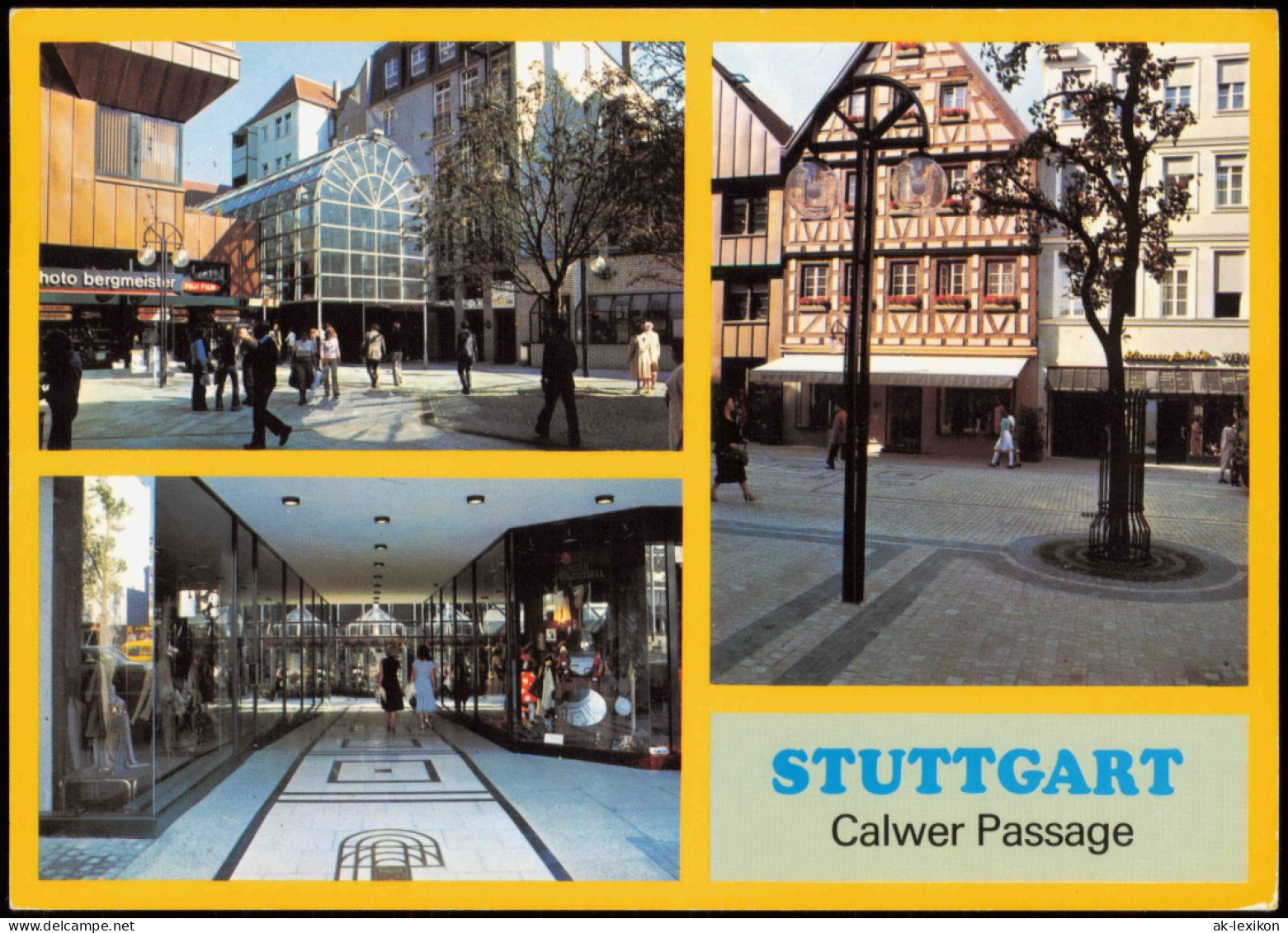 Ansichtskarte Stuttgart Mehrbildkarte Calwer Passage 1996 - Stuttgart