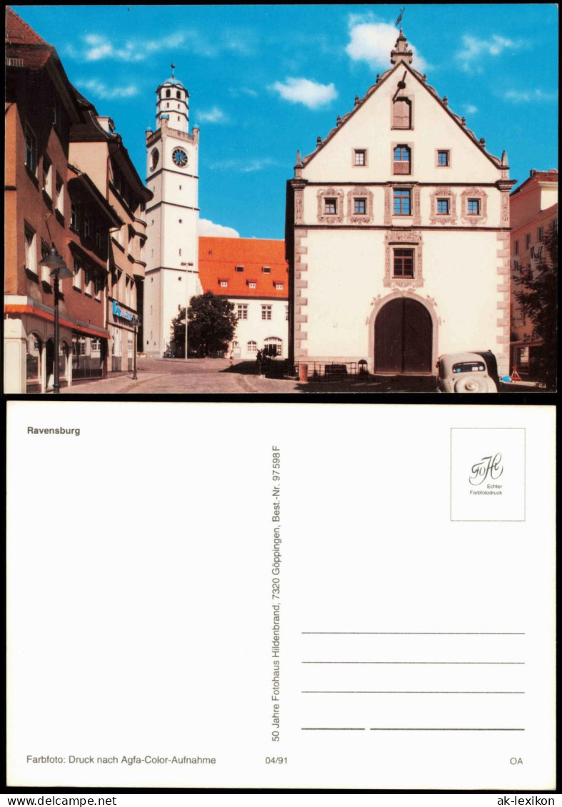 Ansichtskarte Ravensburg Ortsansicht, Partie An Der Kirche 1991 - Ravensburg