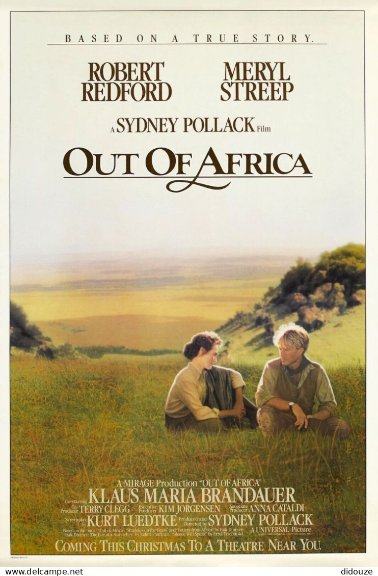 Cinema - Out Of Africa - Robert Redford - Meryl Streep - Affiche De Film - CPM - Carte Neuve - Voir Scans Recto-Verso - Posters On Cards