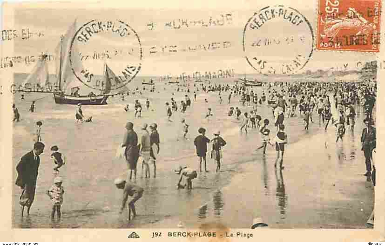 62 - Berck-Plage - La Plage - Ecrite - CPA - Voir Scans Recto-Verso - Berck