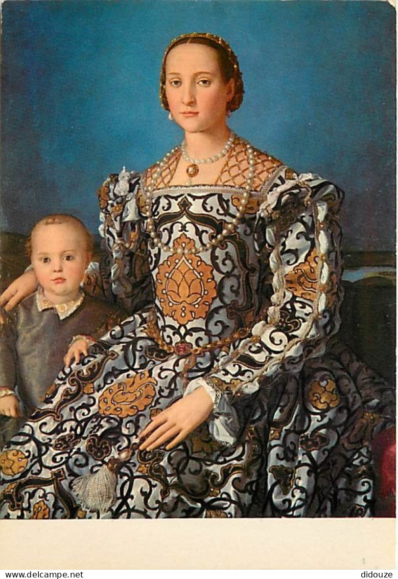 Art - Peinture Histoire - Bronzino - Eléonore De Toledo - Portrait - Firenze - Galleria Uffizi - CPM - Carte Neuve - Voi - Storia