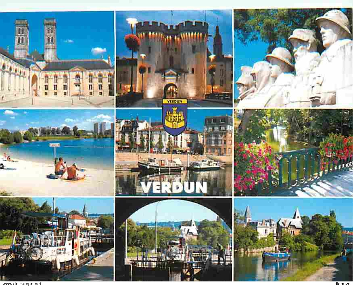 55 - Verdun - Multivues - Bateaux - Blasons - Carte Neuve - CPM - Voir Scans Recto-Verso - Verdun