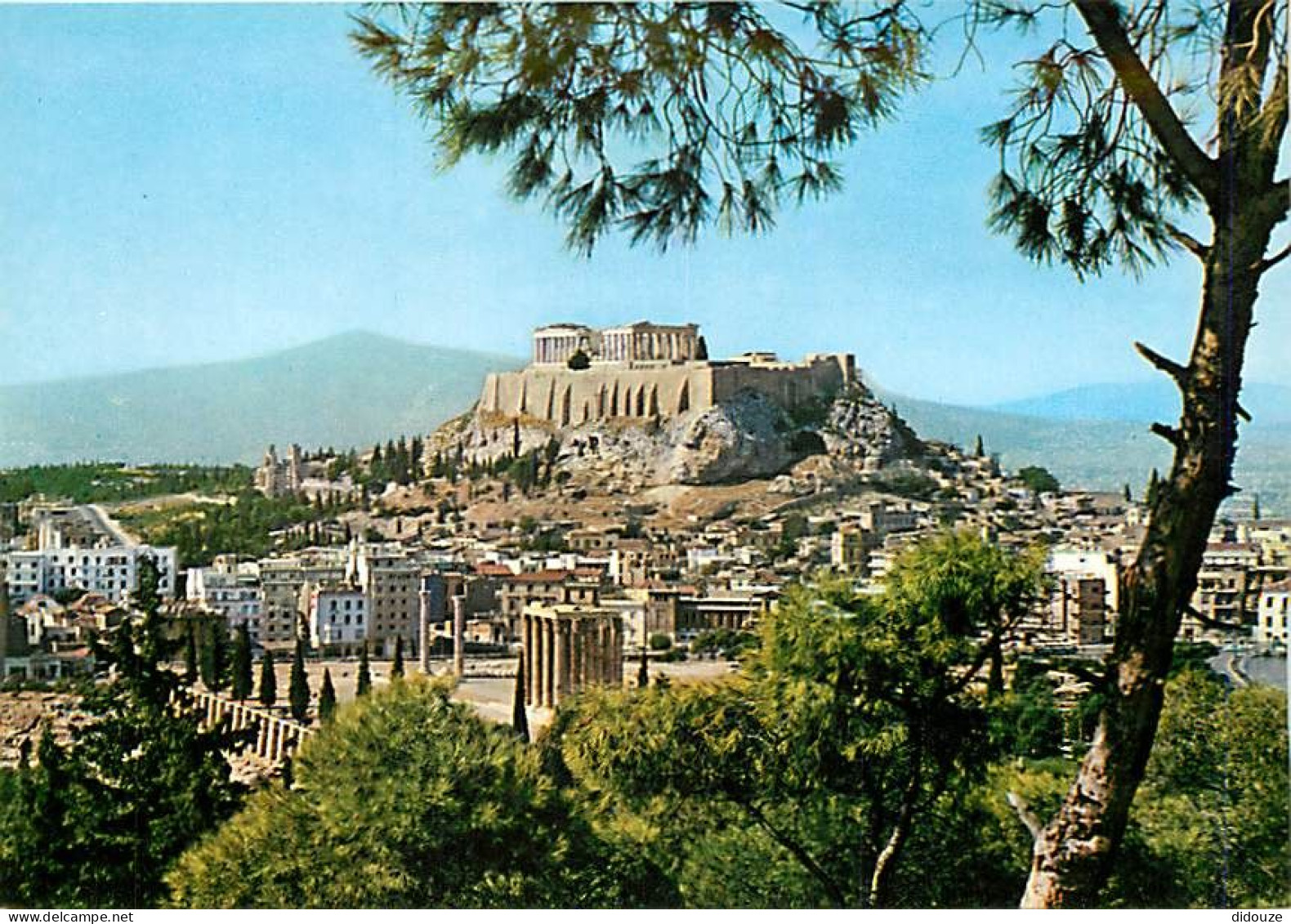 Grèce - Athènes - Athína - L'Acropole Vue De L'Olympieion - Carte Neuve - CPM - Voir Scans Recto-Verso - Grèce