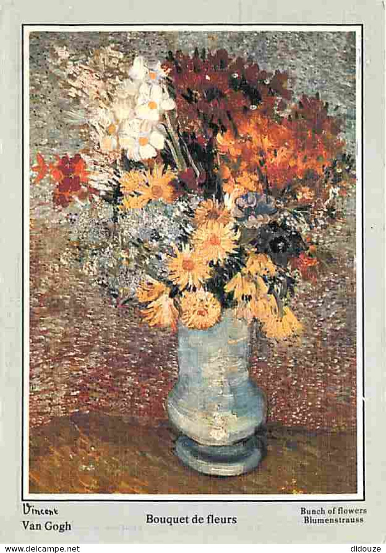 Art - Peinture - Vincent Van Gogh - Bouquet De Fleurs - Flamme Postale - CPM - Voir Scans Recto-Verso - Paintings