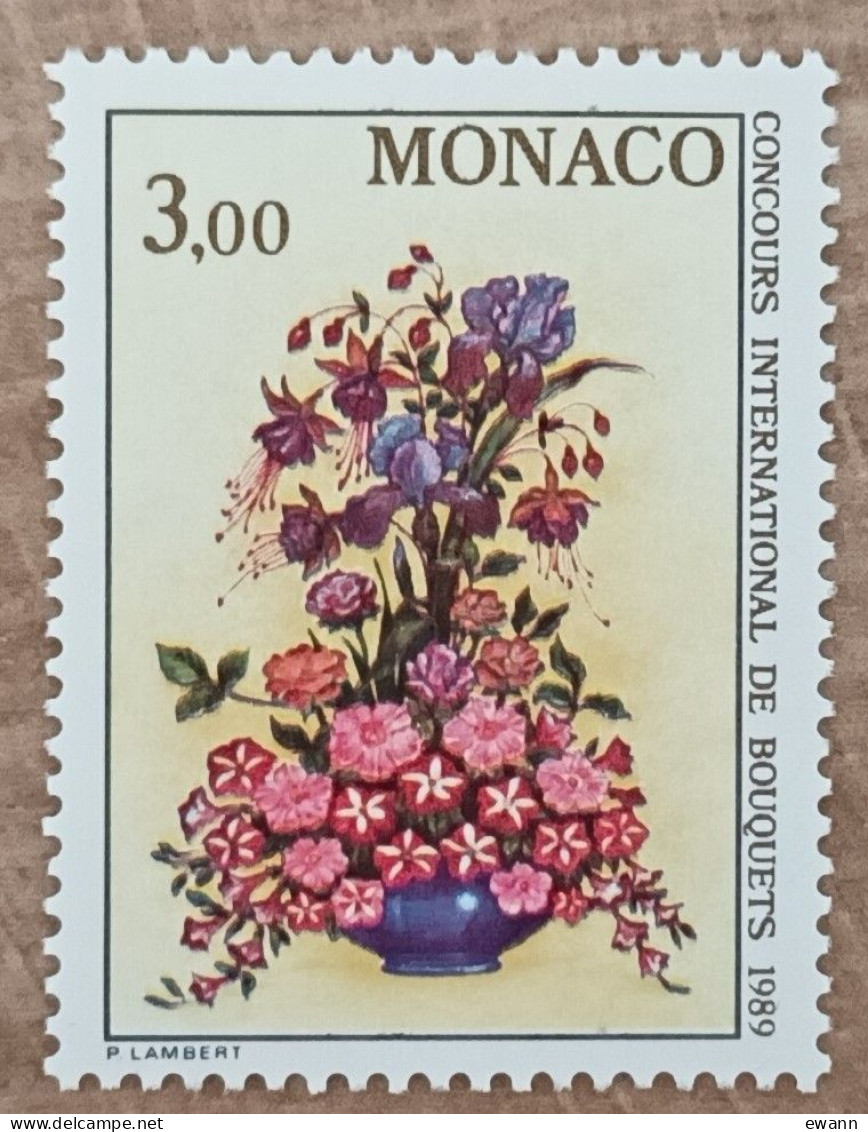 Monaco - YT N°1660 - 22e Concours International De Bouquets - 1988 - Neuf - Nuevos